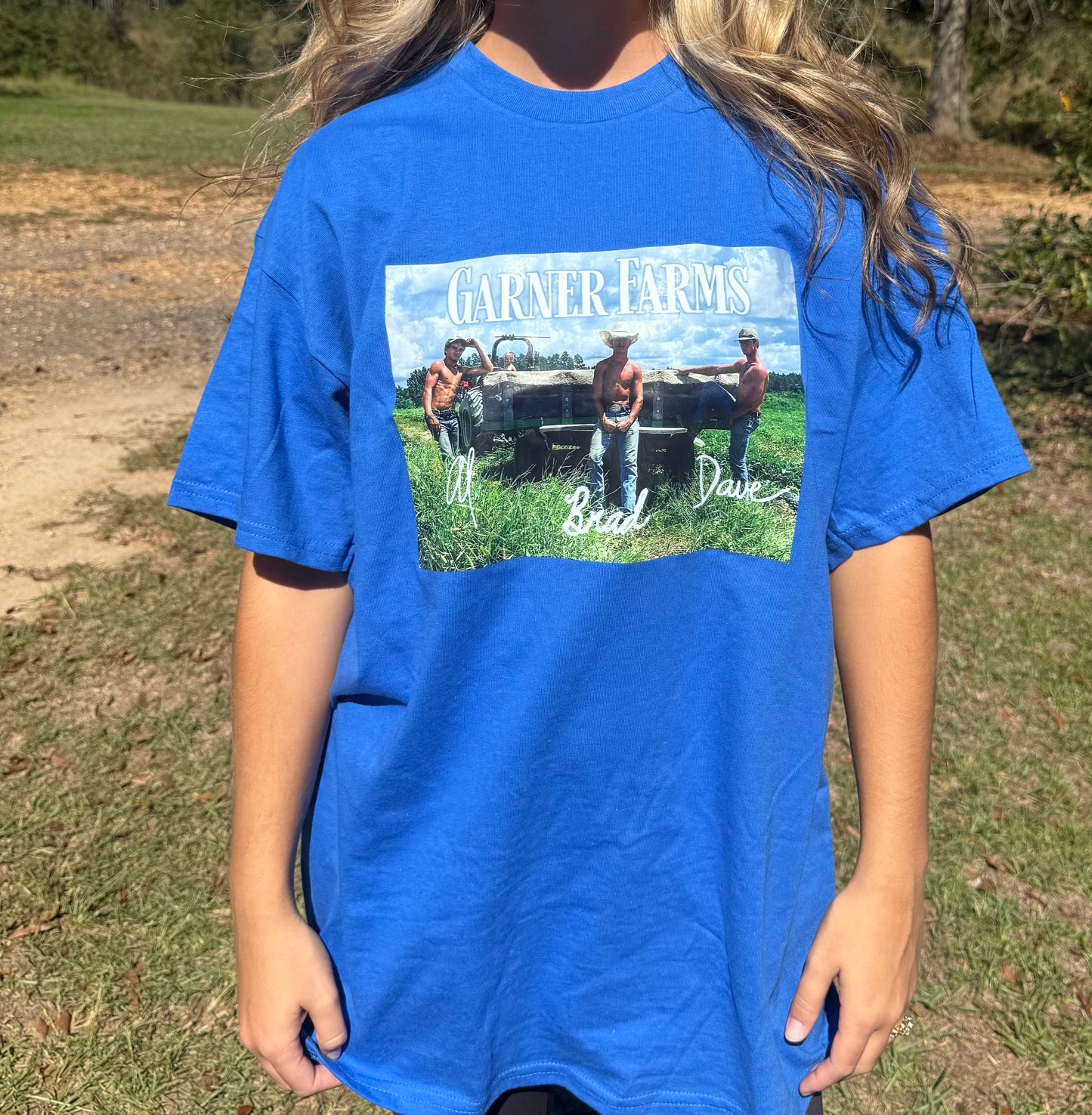 Royal Blue Dave, Al, & Brad Shirt