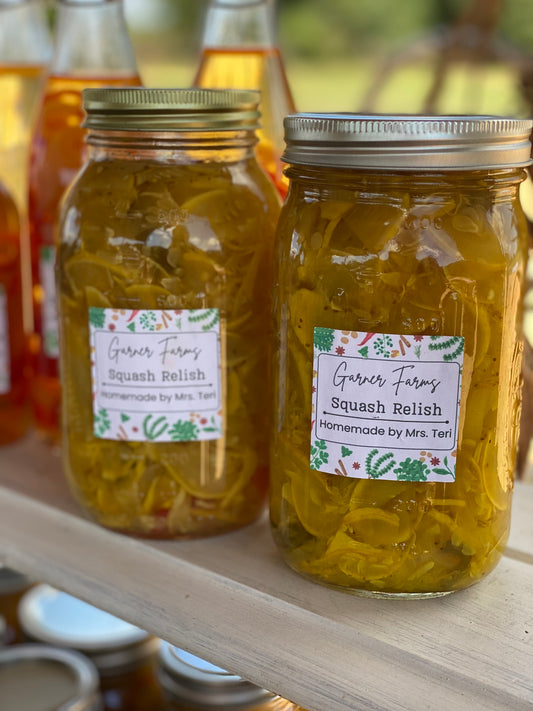 Quart Size Squash Relish