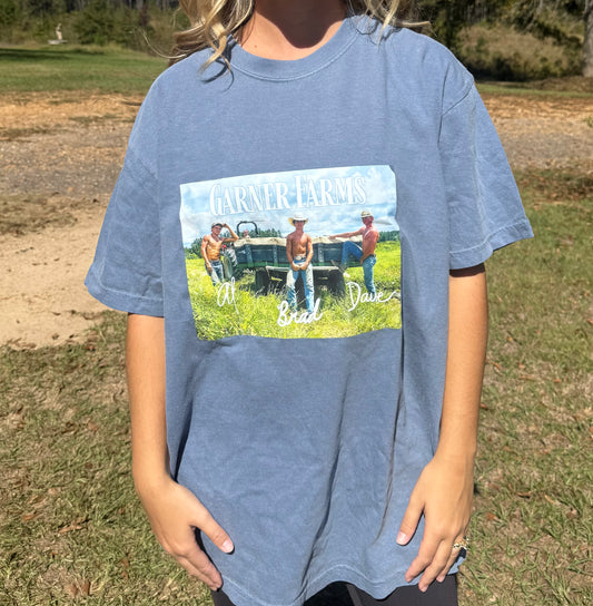 Dusty Blue Dave, Al, & Brad Shirt