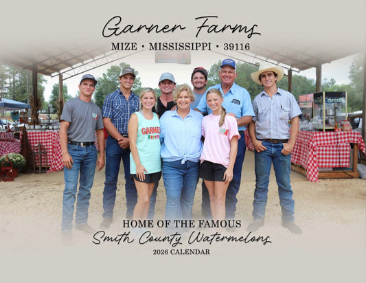 2026 Garner Farms Calendar