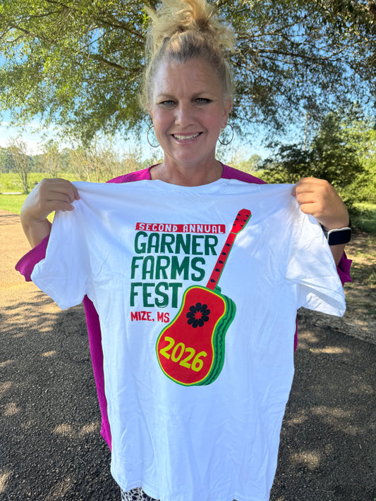 White Garner Farms Fest Tshirt