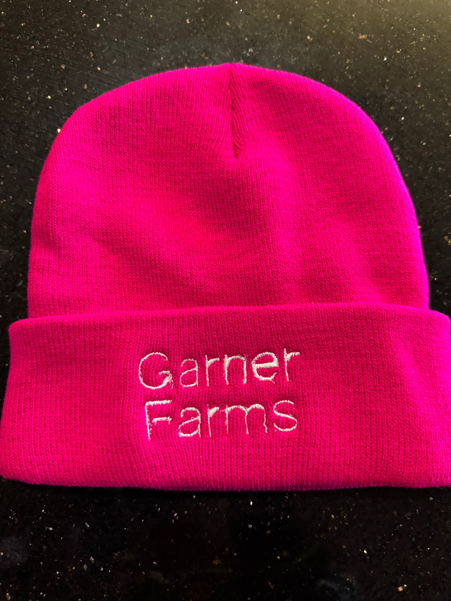 Pink Garner Farms Beanie