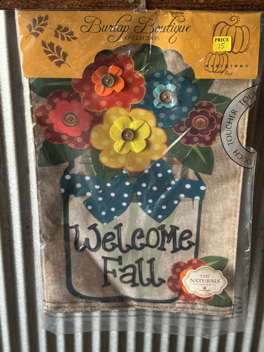 Welcome Fall Flag